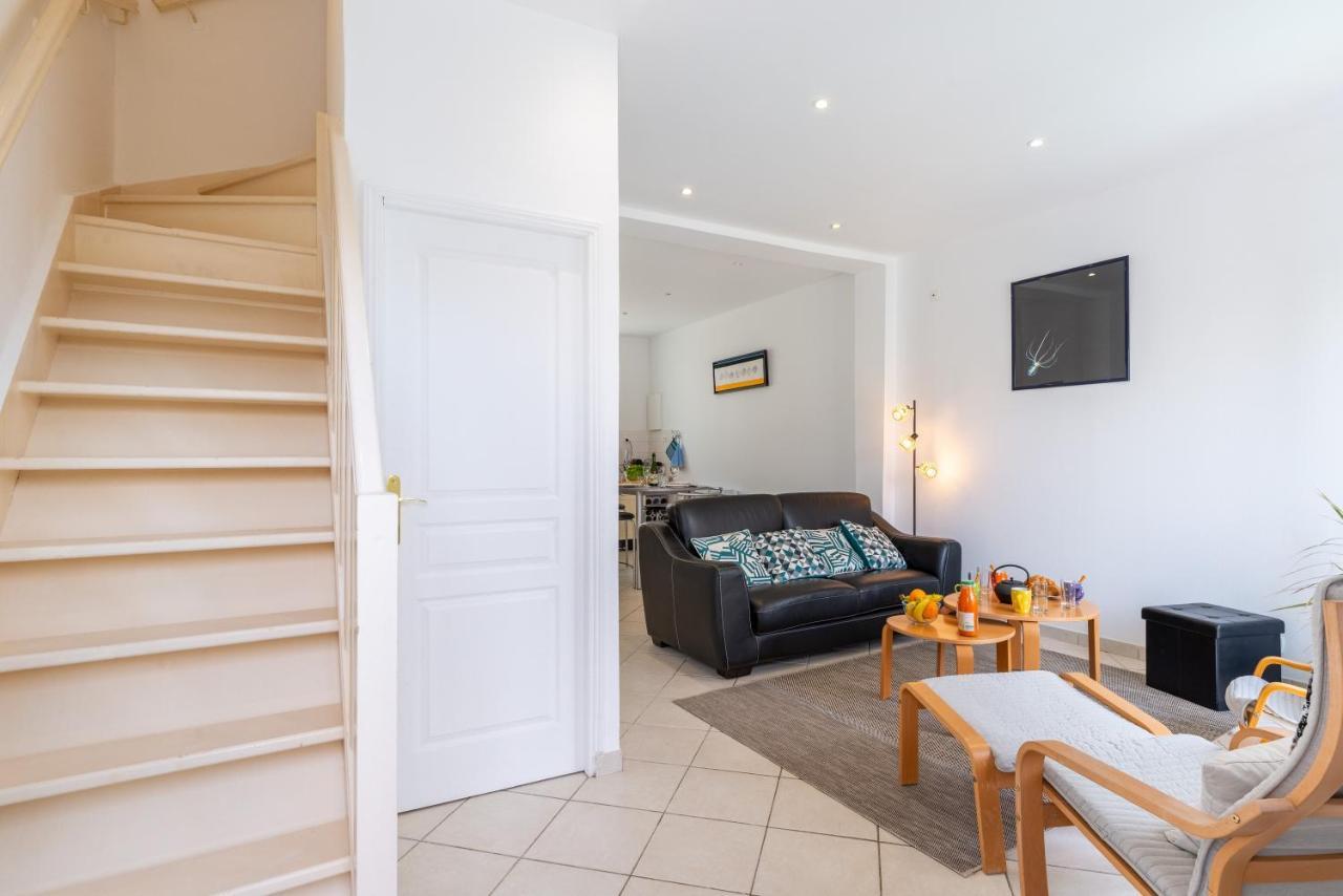 Les Bleuets - Duplex Avec Vue Mer Pleneuf-Val-Andre Exteriör bild