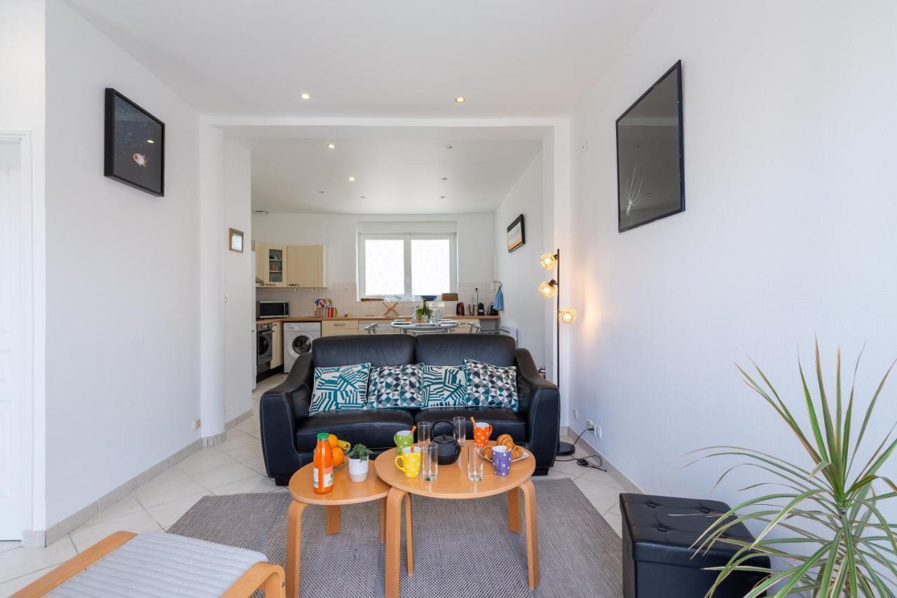 Les Bleuets - Duplex Avec Vue Mer Pleneuf-Val-Andre Exteriör bild